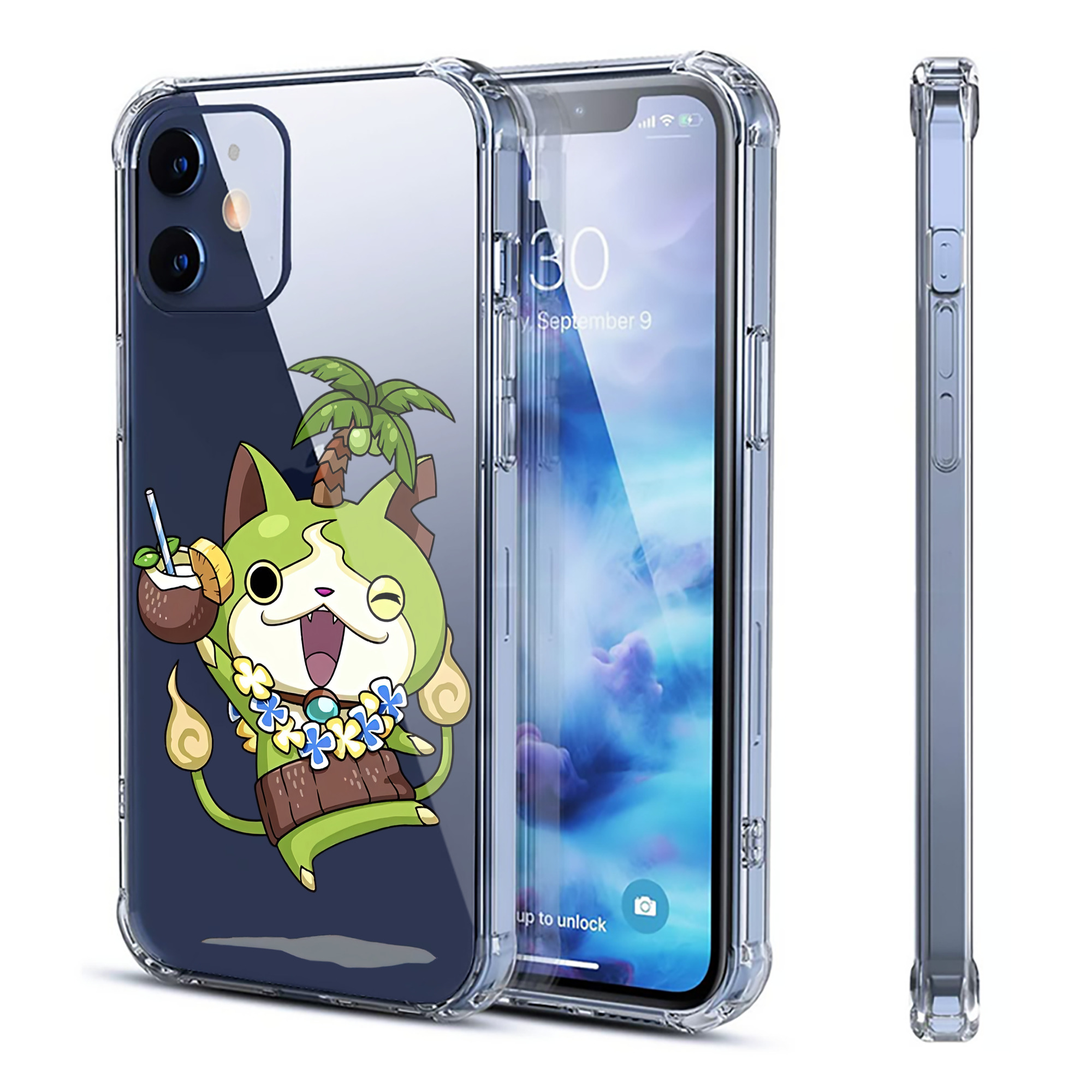 （画像用） 妖怪ウォッチ Yo-kai Watch 【iPhone 12シリーズ対応】透明スマホケース（クリアソフトケース）